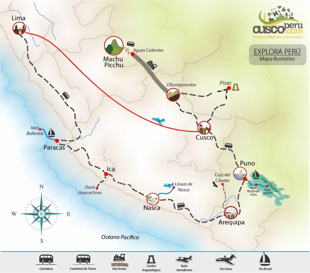 Mapa tour Explora el peru