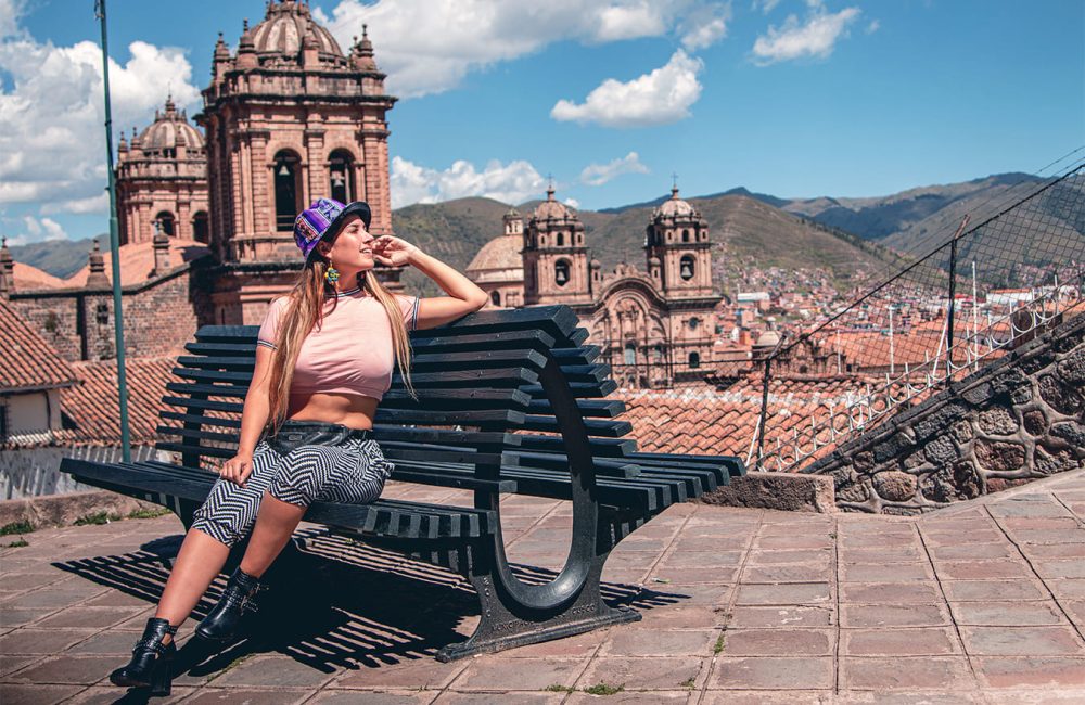 Passando pelo centro histórico de Cusco