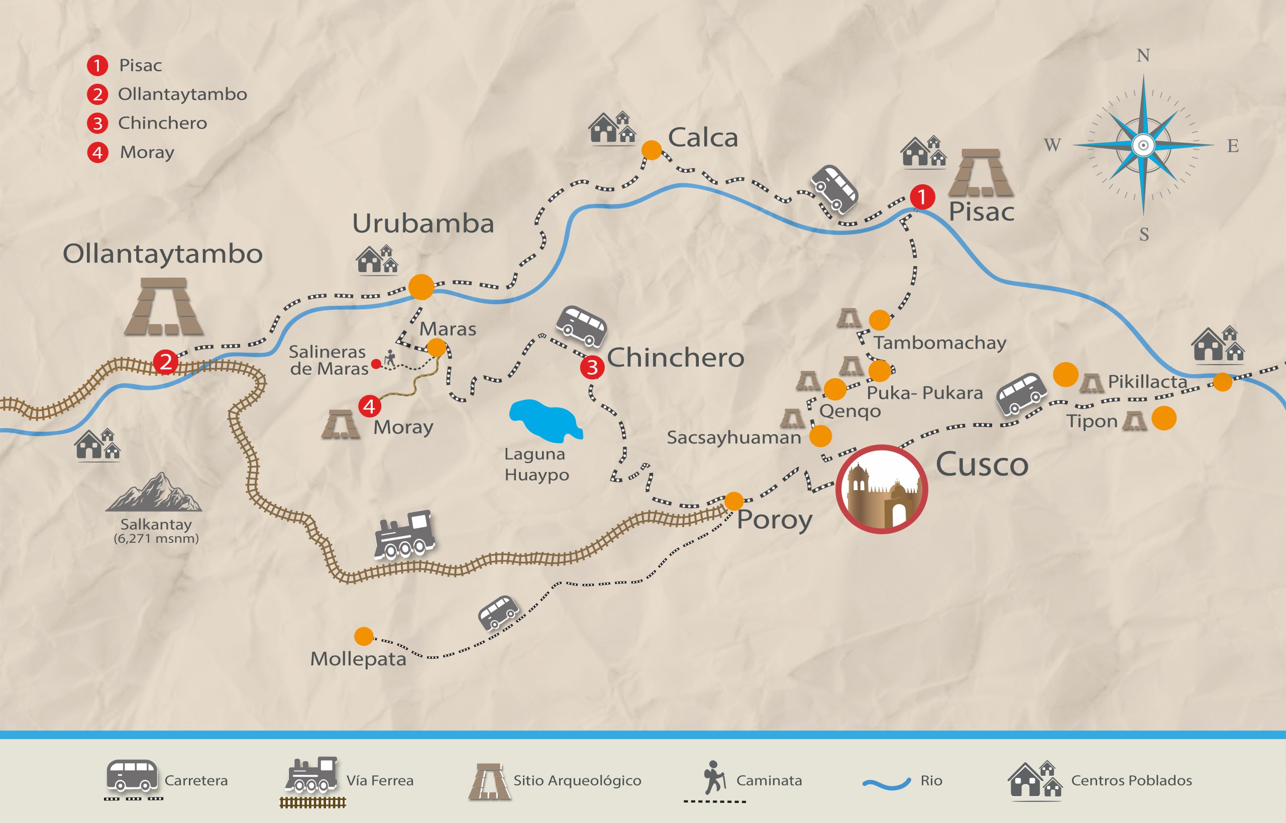 Mapa Del Boleto Turistico Parcial Circuito Iii