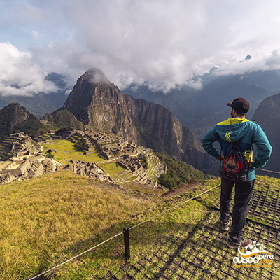 Vista panorâmica de Machu Picchu