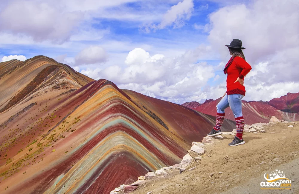 Vista panorâmica da montanha de 7 cores