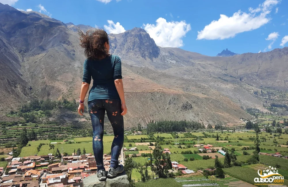 Panoramic view of the Sacred Valley of the Incas.