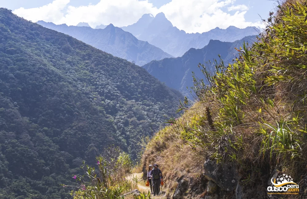 Two-day Inca Trail, narrow trail section