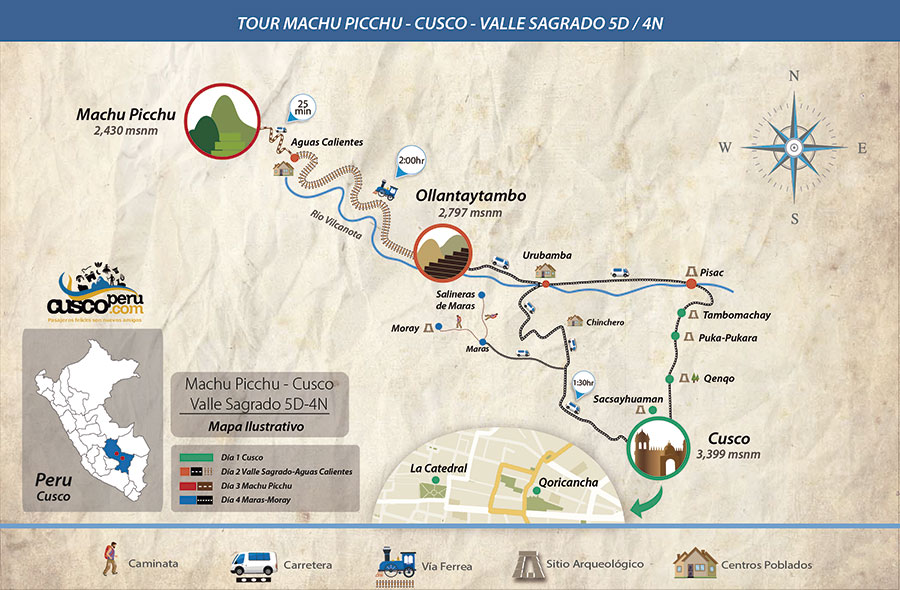 Paquetes Turisticos A Machu Picchu, Cusco Y Valle Sagrado 5 D 4n